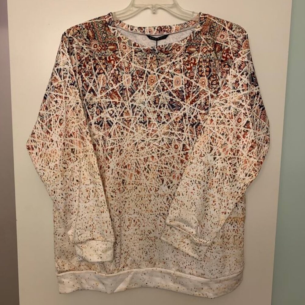 Brand new w/ tags women's top. Super comfortable cotton blend. Dress upr or down